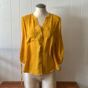 Yellow New York and company blouse